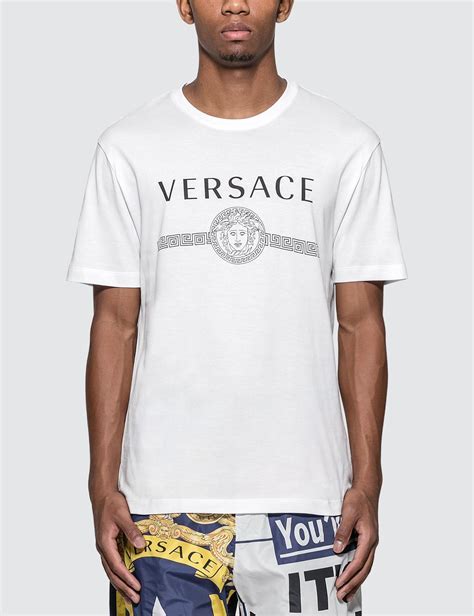 versace t-shirt white|versace collection men shirt white.